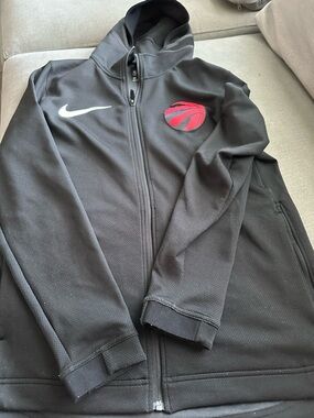 Nike Black Dri-FIT NBA Full-Zip Hoodie with Subtle Logo